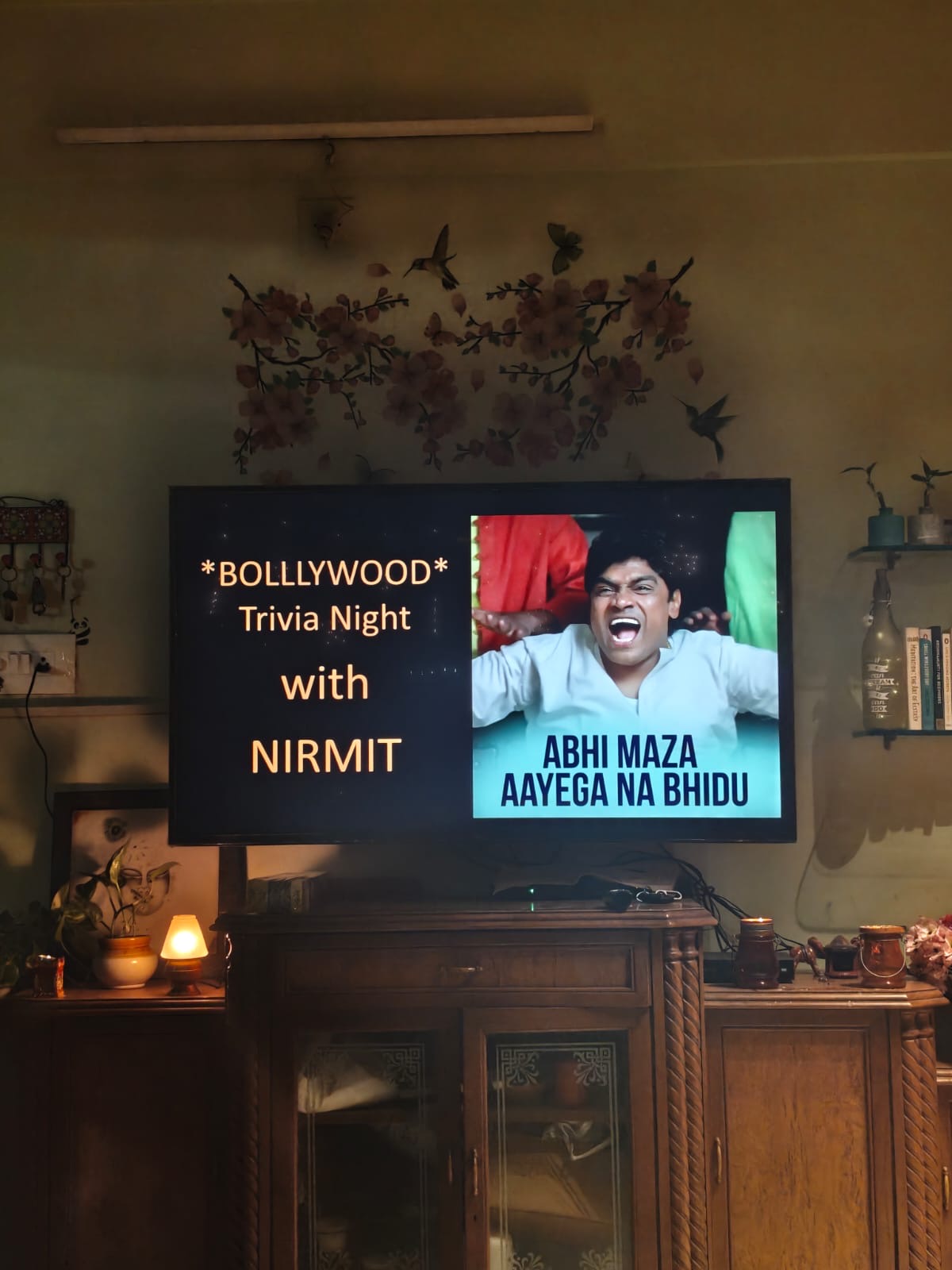 Bollywood Trivia Night on the TV